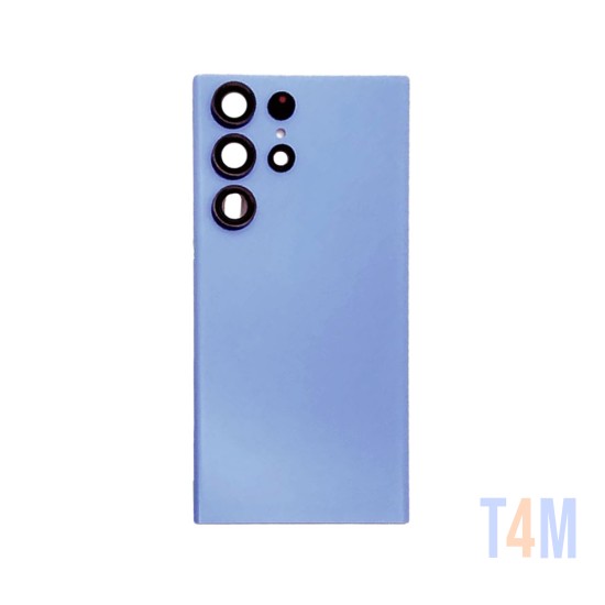Tampa Traseira+Lente de Câmera Samsung Galaxy S22 Ultra/S908 Azul